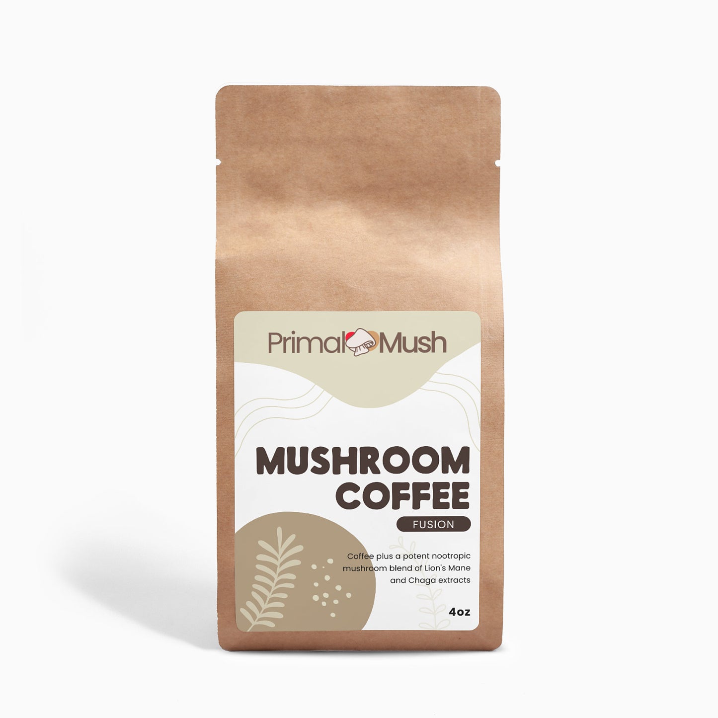 PrimalGreens Coffee Fusion - Lion’s Mane & Chaga 4oz