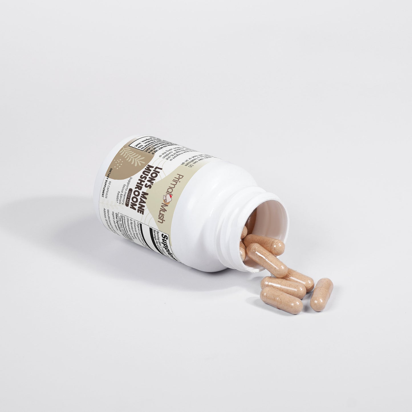 Lion's Mane Mushroom Supplement Capsules - Cognitive & Focus Support | PrimalMush
