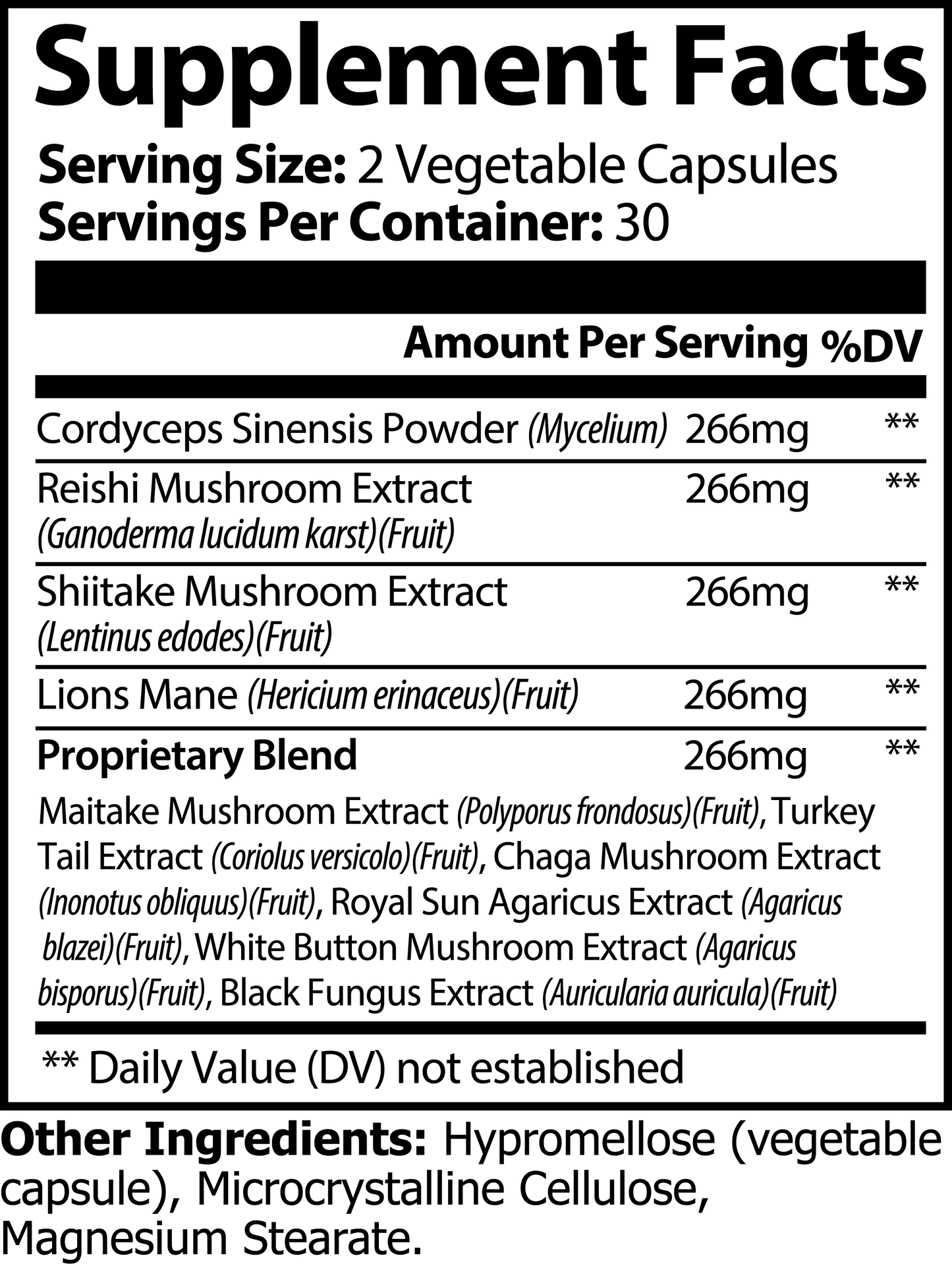 PrimalGreens - Functional Mushroom Complex 10 X